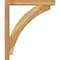 Ekena Millwork Thorton Block Rough Sawn Bracket w/ Offset Brace, Western Red Cedar, 4"W x 22"D x 26"H BKT0402X22X26THR05RWR - alternate 2
